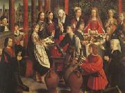 Gerard David The Marriage at Cana (mk05) oil painting on canvas